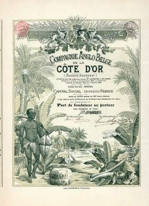 Cie. Anglo Belge de la Cote d’Or, Gründeranteil von 1899