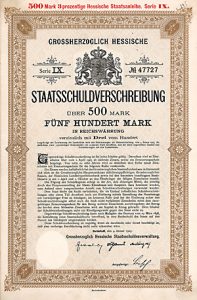 Grossherzogtum Hessen, 1905