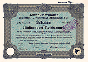Iduna-Germania Allgemeine Versicherungs-AG, 1930