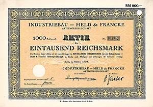 Industriebau - Held & Francke AG, 1928