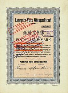 Kammerich-Werke AG, 1920