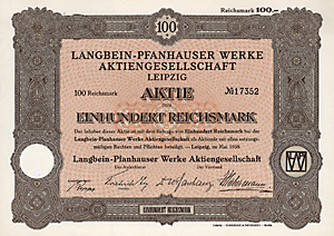 Langbein-Pfanhauser Werke AG, 1938