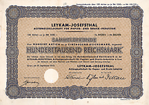 Leykam-Josefsthal AG für Papier- und Druck-Industrie, 1943