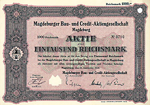 Magdeburger Bau- und Credit-AG, 1928