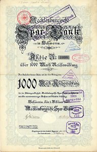Mecklenburgische Spar-Bank, 1889