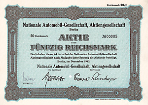 Nationale Automobil-Gesellschaft AG, 1942