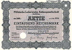 Pfälzische Lederwerke AG, 1942