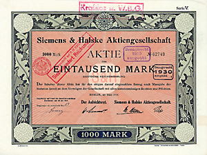 Siemens & Halske AG, 1919