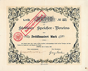Stettiner Speicher-Verein, 1872