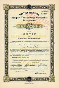 Württembergische Transport-Versicherungs-Gesellschaft, 1924