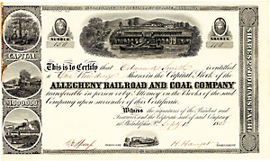 Allegheny Railroad and Coal Co., 1855