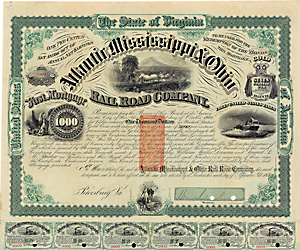 Atlantic, Mississippi & Ohio Railroad, 1871