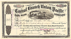 Central Branch Union Pacific Rail Road, 1898