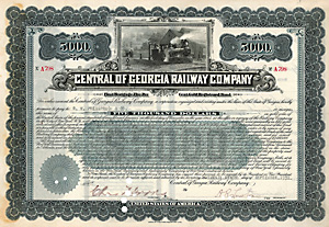 Central of Georgia Railway, 1920