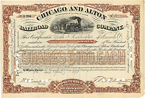 Chicago & Alton Railroad, 1878