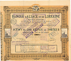 Bank von Elsaß und Lothringen AG (Banque d’Alsace et de Lorraine S.A.)