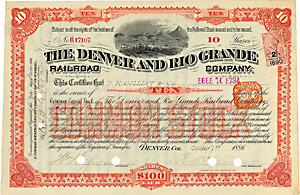 Denver & Rio Grande Railroad, 1886