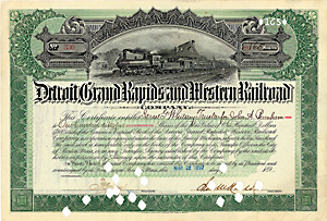 Detroit, Grand Rapids & Western Railroad, 1897