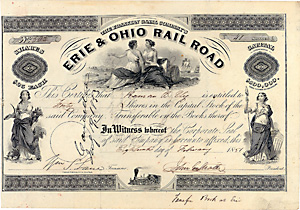 Erie & Ohio Railroad, 1851