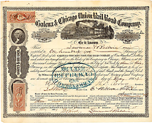 Galena & Chicago Union Railroad, 1864