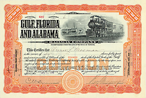Gulf, Florida & Alabama Railway, 1915