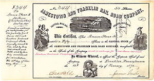 Jamestown & Franklin Railroad, 1871