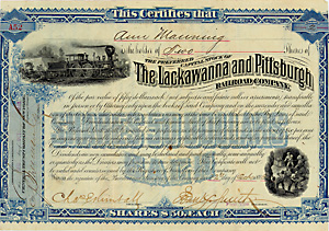 Lackawanna & Pittsburgh Railroad, 1883