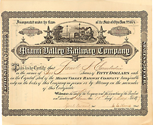 Miami Valley Railway, 1877