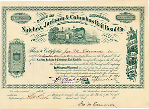 Natchez, Jackson & Columbus Railroad, 1890