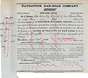 Naugatuck Railroad, 1854