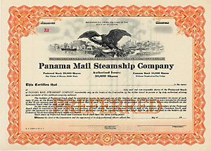 Panama Mail Steamship Co., 1920er Jahre