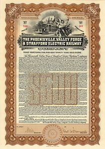 Phoenixville, Valley Forge & Strafford Electric Railway, 1910