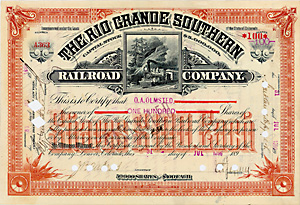 Rio Grande Southern Railroad, 1896