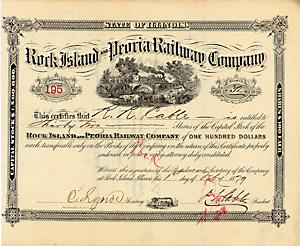 Rock Island & Peoria Railway, 1879