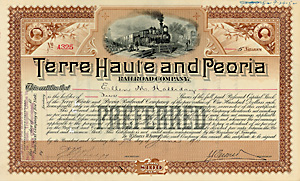 Terre Haute & Peoria Railroad, 1911