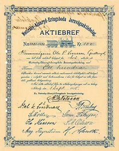 Nettraby-Alnaryd-Eringsboda Jernvägsaktiebolag, 1905