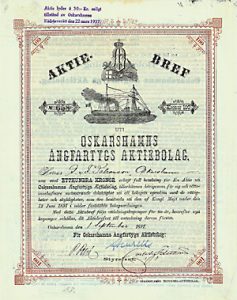 Oskarshamns Ångfartygs Aktiebolag, 1891