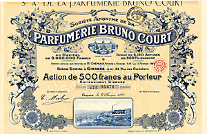 S.A. de la Parfumerie Bruno Court, 1923