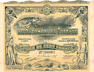 Société Générale des Automobiles Porthos S.A., 1907