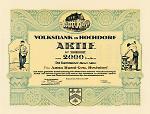 Volksbank in Hochdorf, 1926