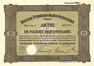 Deutsche Petroleum-AG, 1929