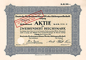 Deutsche Rechenmaschinen-Werke AG, 1925
