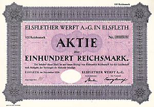Elsflether Werft AG, 1928
