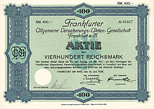Frankfurter Allgemeine Versicherungs-AG, 1928